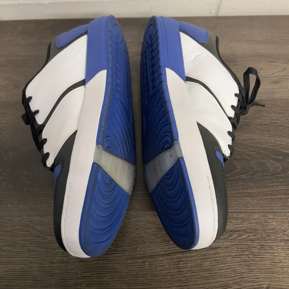 Jordan Flight Court Men's Size 13 Black White Royal Blue Sneakers DV5141-401